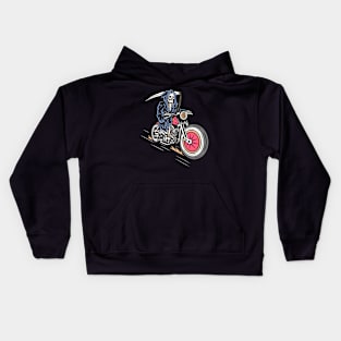 Motobiker skull Kids Hoodie